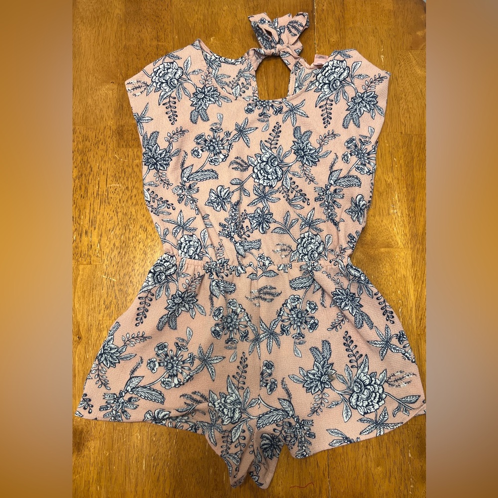 Girls Mia Chica Floral Romper